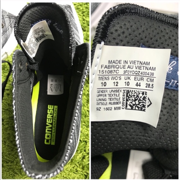 NWT Converse CT || HI Black/White M AUTHENTIC - Picture 8 of 8